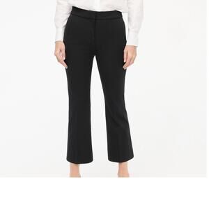 J.Crew Kelsey Flare Crop Trouser Pant Stretch Navy Size 14 Career Paris